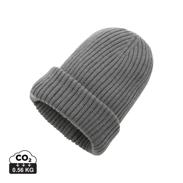  Impact AWARE™  Polylana® double knitted beanie - XD Collection Anthracite 