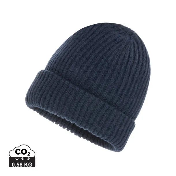  Impact AWARE™  Polylana® double knitted beanie - XD Collection navy
