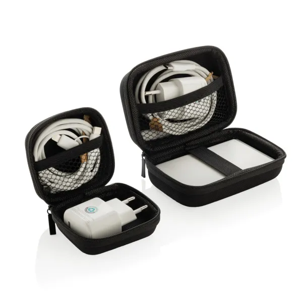 Boost 2-dijelni set za punjenje, 20W tip C, od RCS recikliranog PET-a - XD Collection Crna 
