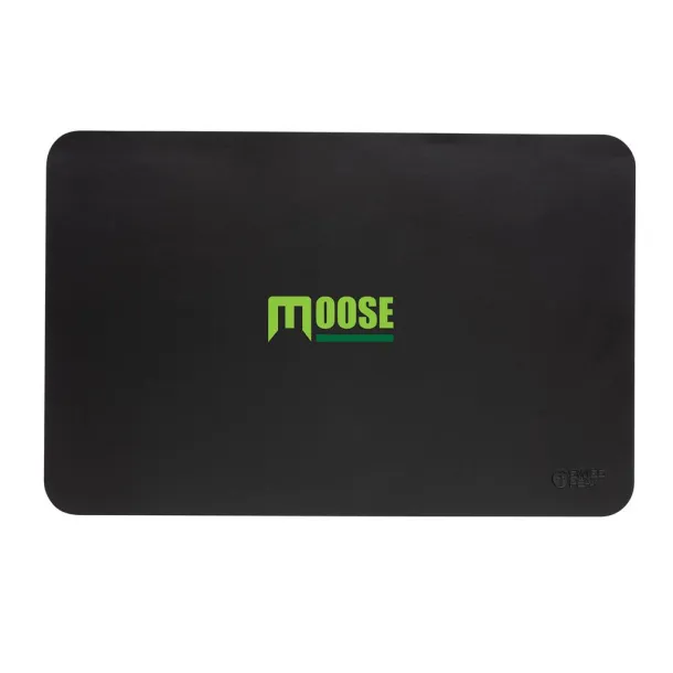  Swiss Peak GRS recycled PU mousepad - Swiss Peak Black 