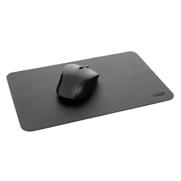  Swiss Peak GRS recycled PU mousepad - Swiss Peak Black 