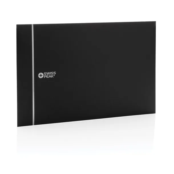  Swiss Peak GRS recycled PU mousepad - Swiss Peak Black 