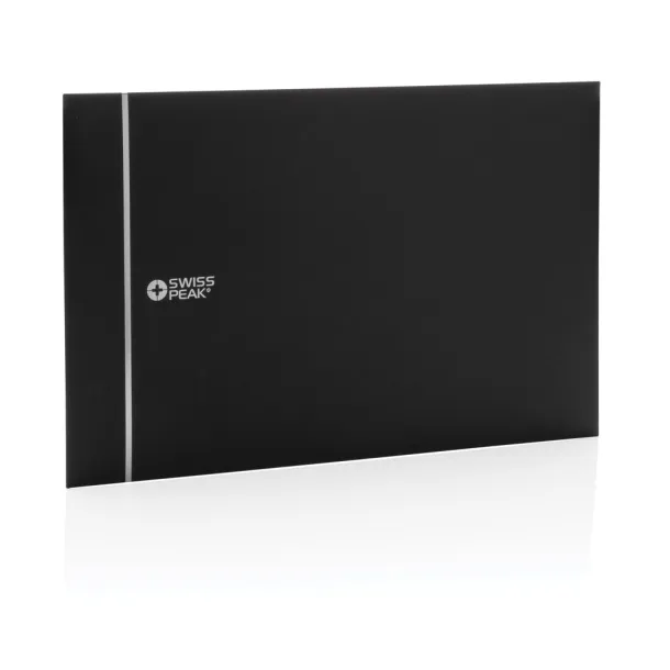  Swiss Peak GRS recycled PU mousepad - Swiss Peak Black 