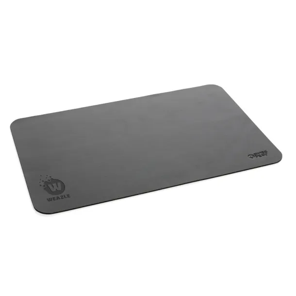  Swiss Peak GRS recycled PU mousepad - Swiss Peak Black 