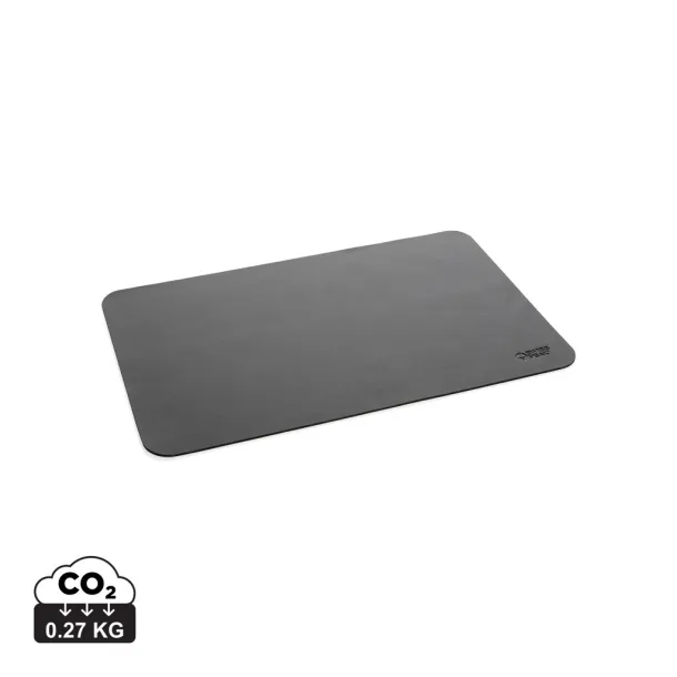  Swiss Peak GRS recycled PU mousepad - Swiss Peak Black 