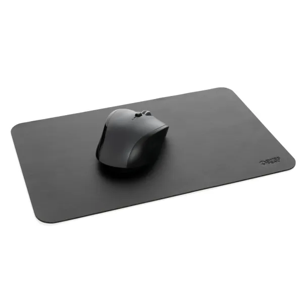 Swiss Peak GRS recycled PU mousepad - Swiss Peak Black 