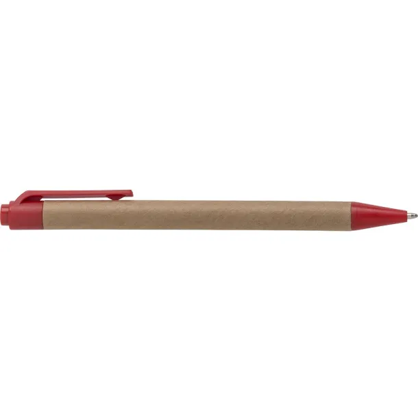  Memo holder, notebook, sticky notes, ball pen Crvena