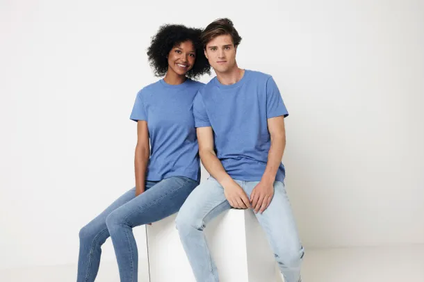  Iqoniq Manuel neobojena unisex kratka majica - iqoniq heather blue