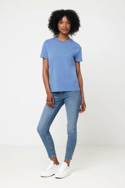  Iqoniq Manuel recycled cotton unisex t-shirt undyed, natural raw - iqoniq heather blue