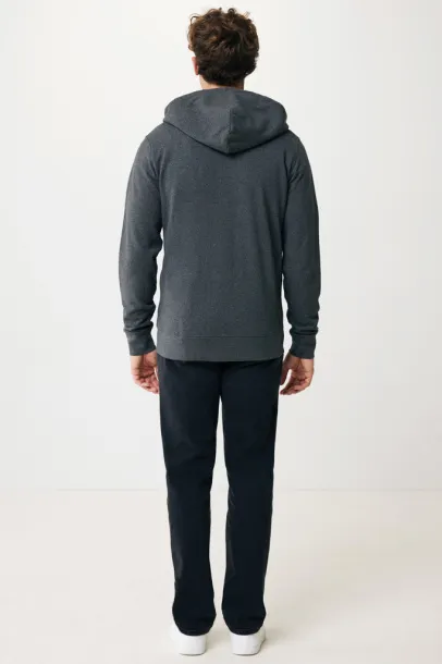  Iqoniq Abisko hoodie sa zatvaračem od recikliranog pamuka, 340 g/m² - iqoniq heather anthracite