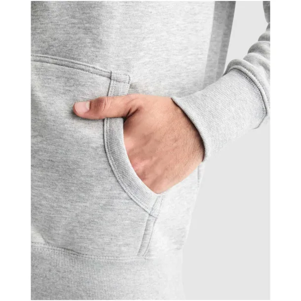 Montblanc unisex hoodie s punim patentnim zatvaračem, 280 g/m² - Roly Heather grey
