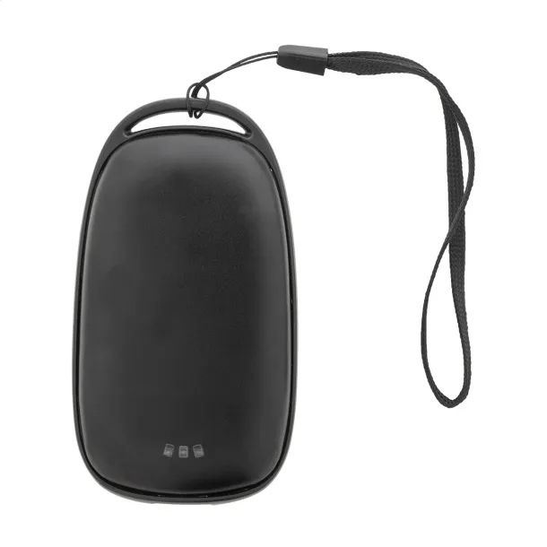PowerPalm hand warmer power bank Black
