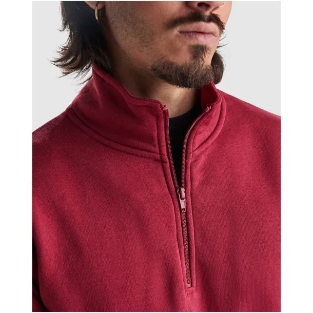 Aneto quarter zip sweater - Roly Heather grey