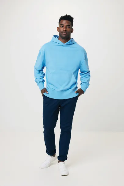  Iqoniq Yoho unisex hoodie od recikliranog pamuka, 340 g/m² - iqoniq tranquil blue