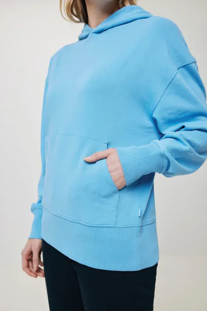  Iqoniq Yoho unisex hoodie od recikliranog pamuka, 340 g/m² - iqoniq tranquil blue