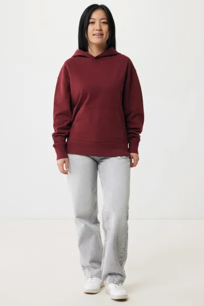  Iqoniq Yoho unisex hoodie od recikliranog pamuka, 340 g/m² - iqoniq burgundy