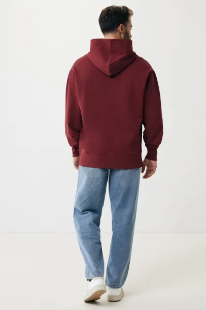  Iqoniq Yoho unisex hoodie od recikliranog pamuka, 340 g/m² - iqoniq burgundy