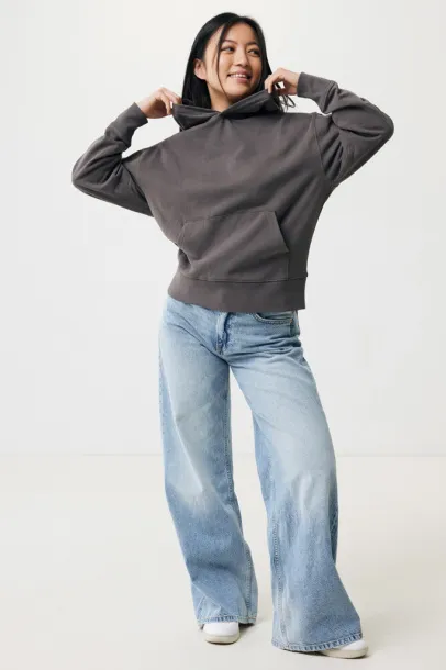  Iqoniq Yoho unisex hoodie od recikliranog pamuka, 340 g/m² - iqoniq anthracite