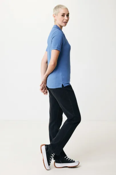  Iqoniq Yosemite recycled cotton pique polo - iqoniq heather blue