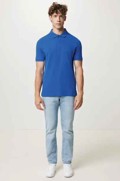  Iqoniq Yosemite recycled cotton pique polo - iqoniq Kraljevski plava