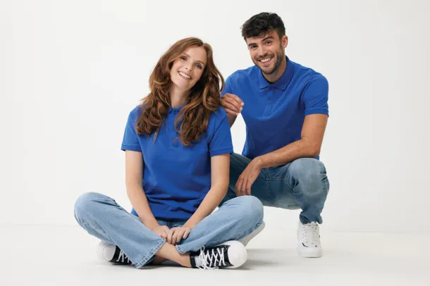  Iqoniq Yosemite recycled cotton pique polo - iqoniq Kraljevski plava