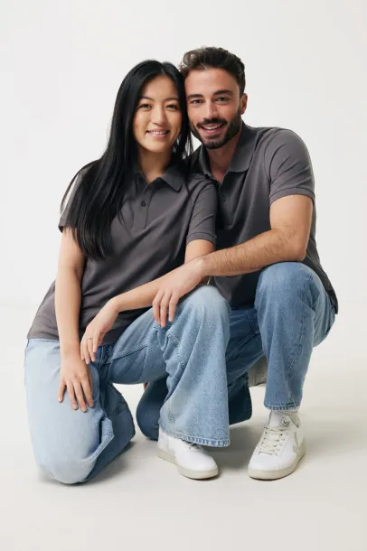  Iqoniq Yosemite recycled cotton pique polo - iqoniq anthracite