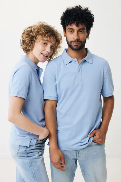  Iqoniq Yosemite recycled cotton pique polo - iqoniq sky blue