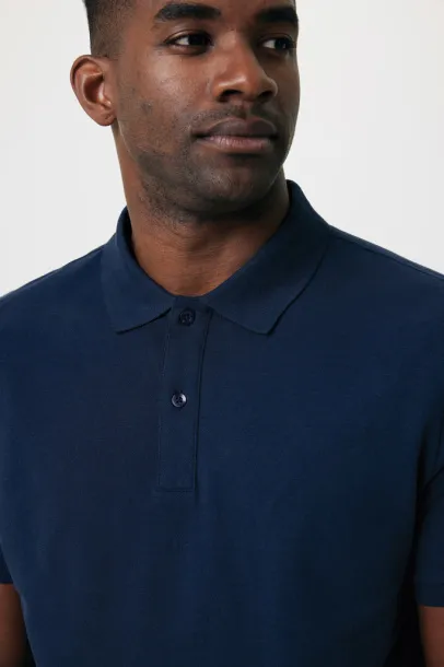  Iqoniq Yosemite unisex polo kratka majica od recikliranog pique pamuka, 220 g/m² - iqoniq navy