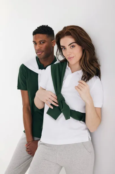  Iqoniq Yosemite recycled cotton pique polo - iqoniq recycled white