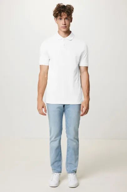  Iqoniq Yosemite recycled cotton pique polo - iqoniq recycled white