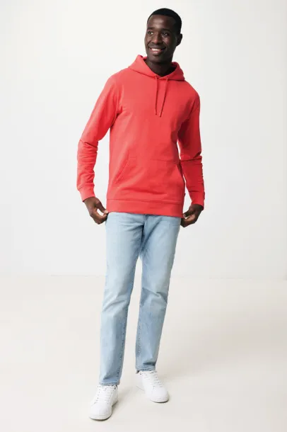  Iqoniq Jasper unisex hoodie od recikliranog pamuka, 340 g/m² - iqoniq luscious red