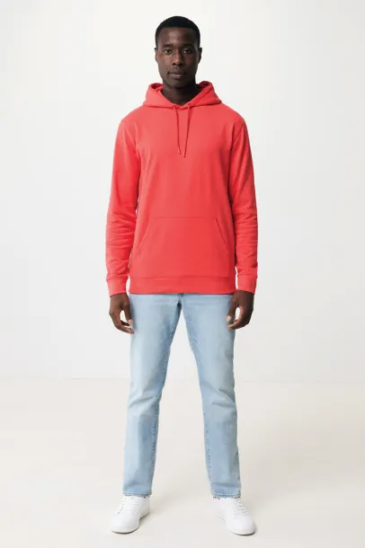  Iqoniq Jasper unisex hoodie od recikliranog pamuka, 340 g/m² - iqoniq luscious red