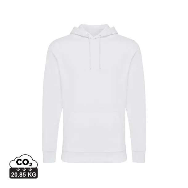  Iqoniq Jasper unisex hoodie od recikliranog pamuka, 340 g/m² - iqoniq recycled white