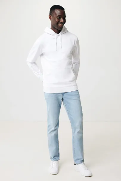  Iqoniq Jasper unisex hoodie od recikliranog pamuka, 340 g/m² - iqoniq recycled white