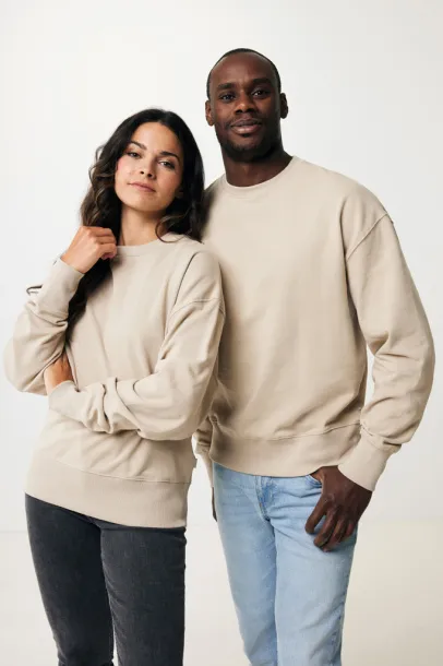  Iqoniq Kruger unisex opušteni pulover od recikliranog pamuka, 340 g/m² - iqoniq desert