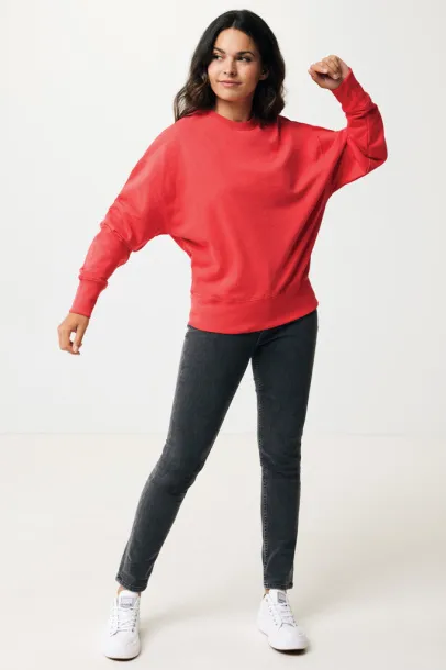  Iqoniq Kruger unisex relaxed recycled cotton crew neck - iqoniq luscious red