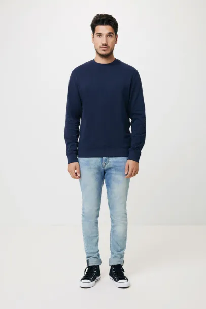  Iqoniq Zion unisex pulover od recikliranog pamuka, 340 g/m² - iqoniq navy