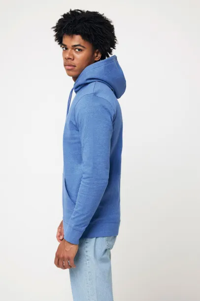  Iqoniq Torres unisex neobojeni hoodie od recikliranog pamuka, 340 g/m² - iqoniq heather blue
