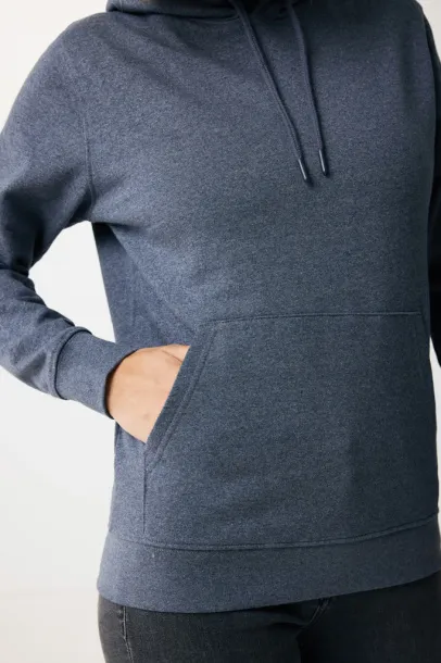  Iqoniq Torres unisex neobojeni hoodie od recikliranog pamuka, 340 g/m² - iqoniq heather navy
