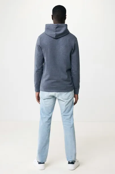  Iqoniq Torres unisex neobojeni hoodie od recikliranog pamuka, 340 g/m² - iqoniq heather navy