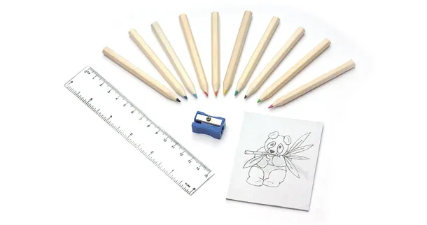 DECOR Colour pencils with colouring book - Stedman naturalny