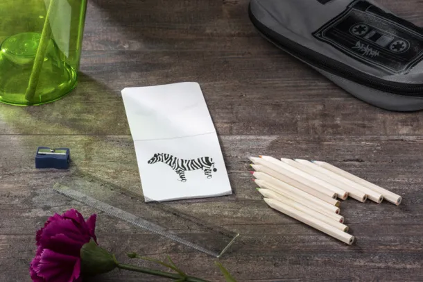DECOR Colour pencils with colouring book Prirodna