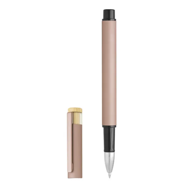 PRISMA Metal ball pen and roller pen set Ružičasto zlatno