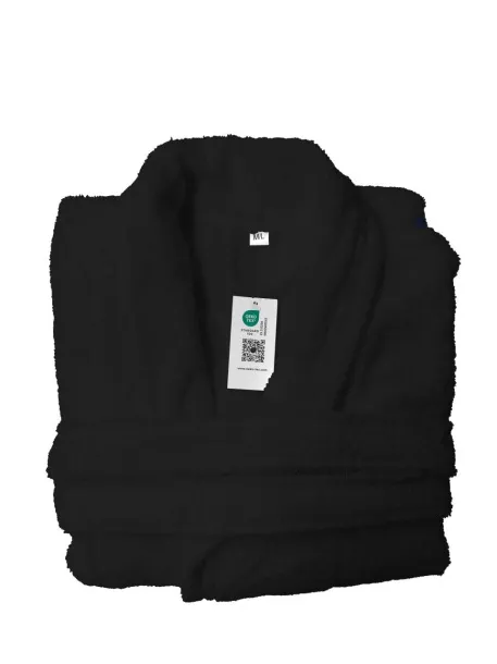 OLIMA TERRY BATHROBE - Olima Black