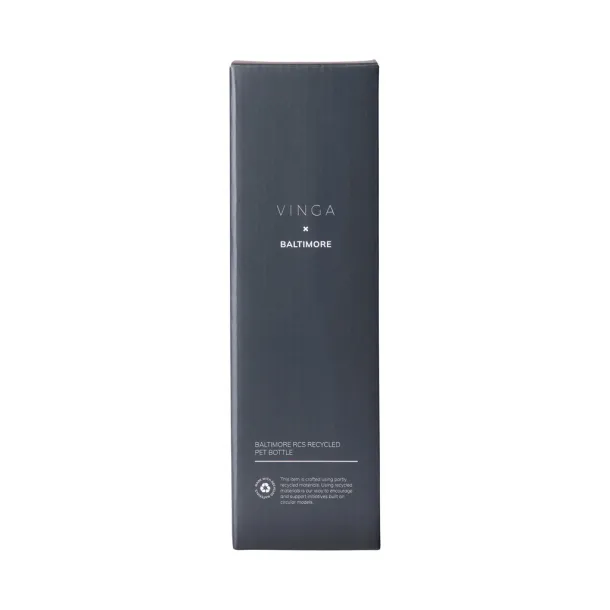  VINGA Baltimore RCS recycled SS bottle 600 ML - Vinga Black