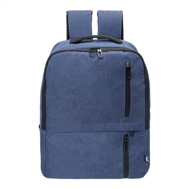 Lauder RPET ruksak, 15" Tamno plava