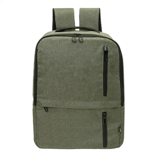 Lauder RPET ruksak, 15" Zelena