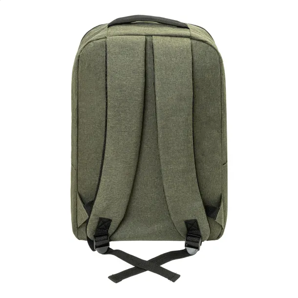 Lauder RPET ruksak, 15" Zelena