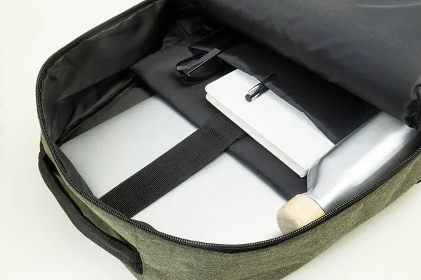 Lauder RPET ruksak, 15" Zelena