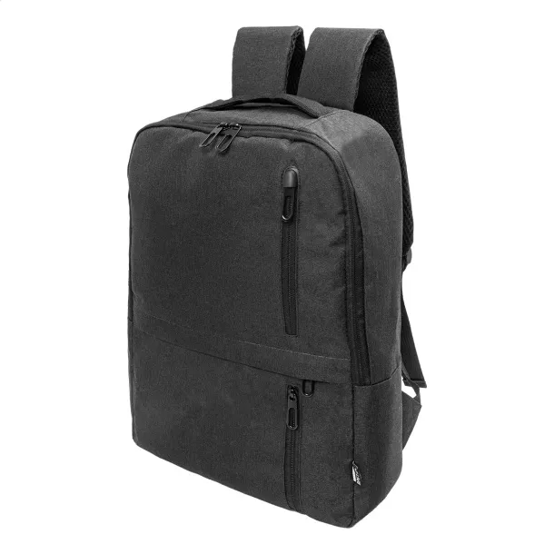 Lauder RPET ruksak, 15" Crna